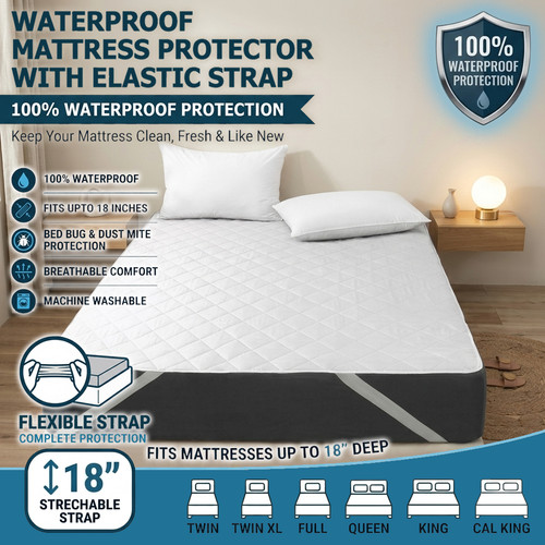 Mattress protector with - protector,